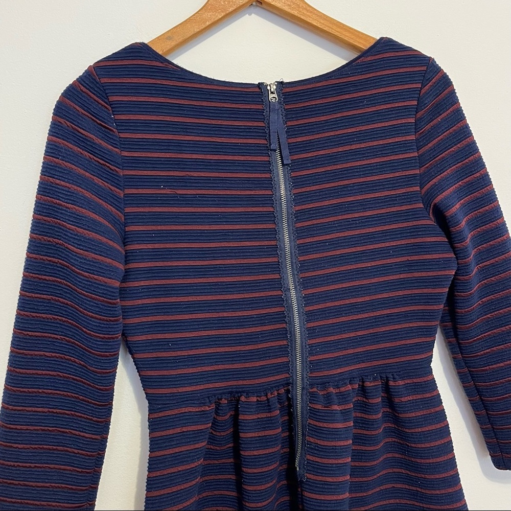 Anthropologie Maeve Brenna Stripe Fit and Flare Dress Womens Size 2 - Picture 9 of 10